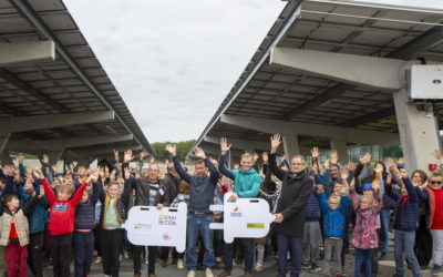 Bilan de l’inauguration des ombrières de la Glèbe